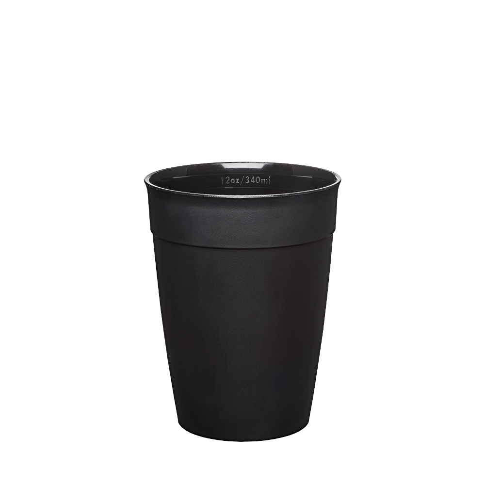 Original Plastic Cup Base - M 12oz | Black