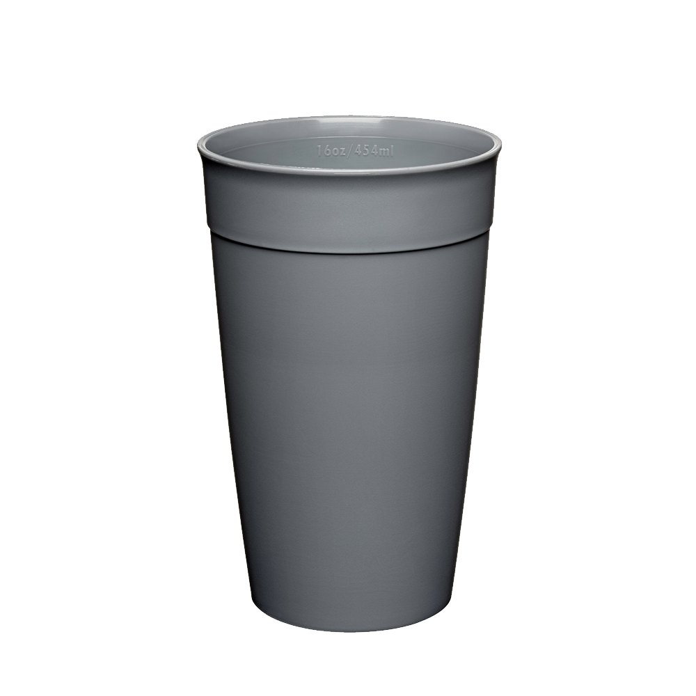 Original Plastic Cup Base - L 16oz | Gun Metal