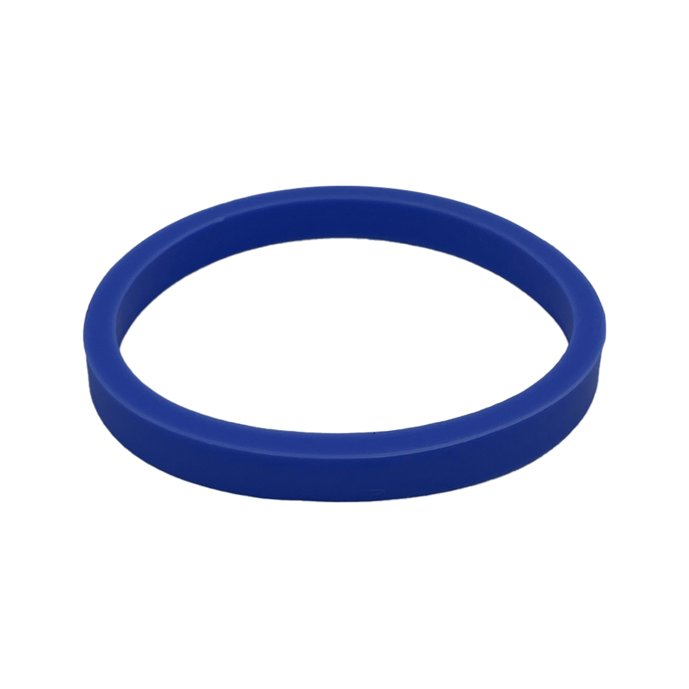 Indigo blue Gasket Helix Light Bottle Lid shown at a slight angle against a white background, displaying the circular silicone seal ring used for KeepCup lids.