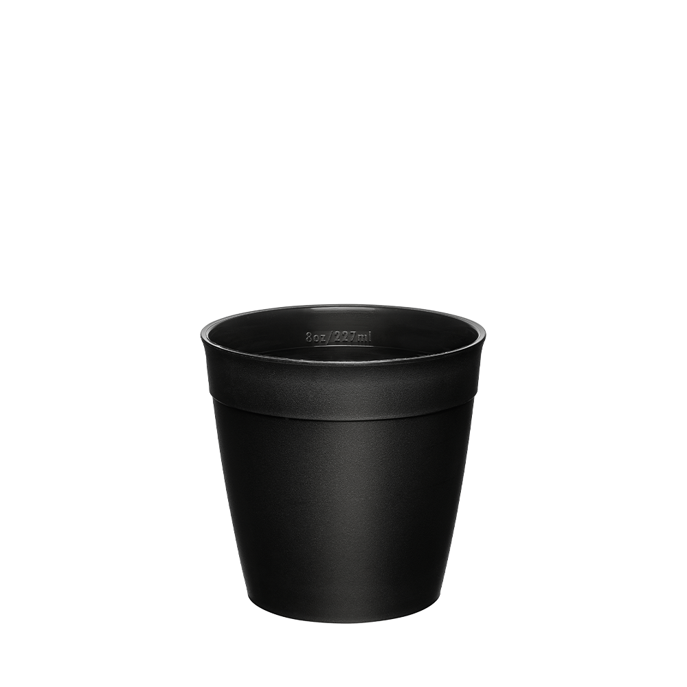 Original Plastic Cup Base - S 8oz | Black