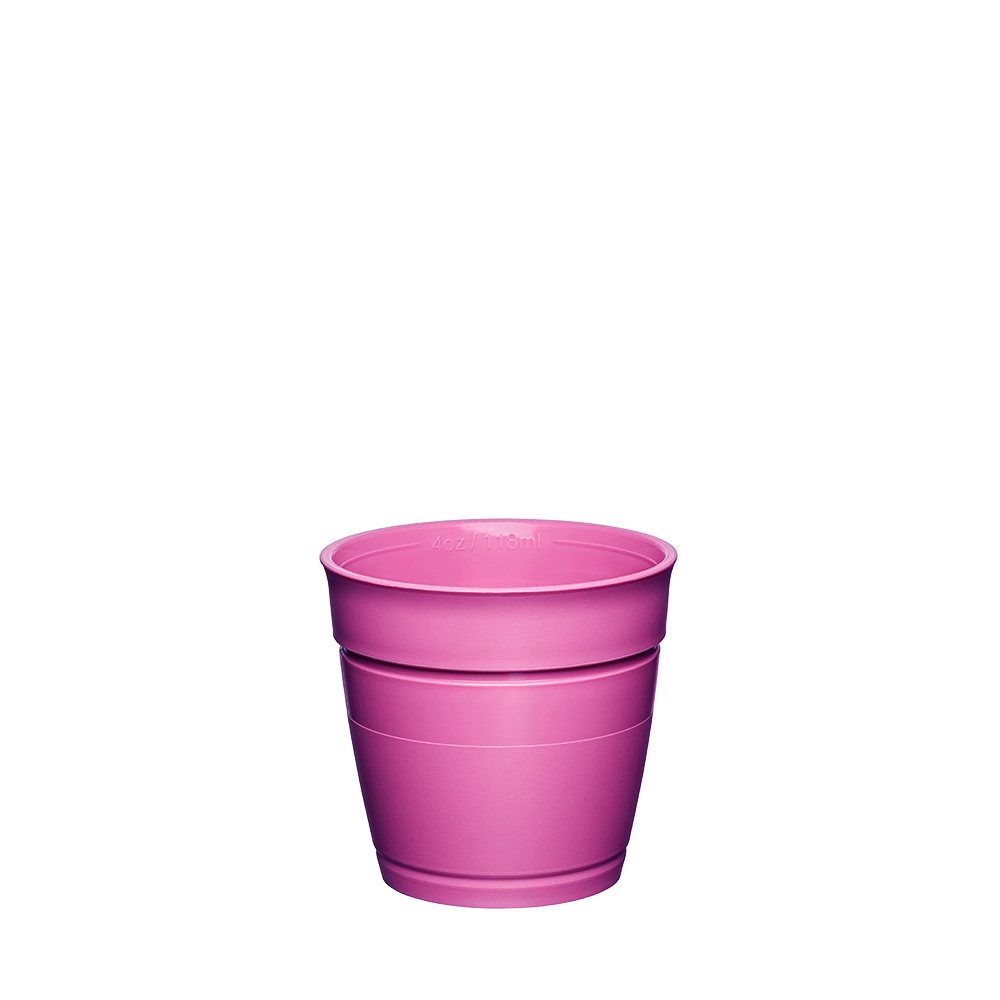 Original Plastic Cup Base - XXS 4oz | Rosy Pink