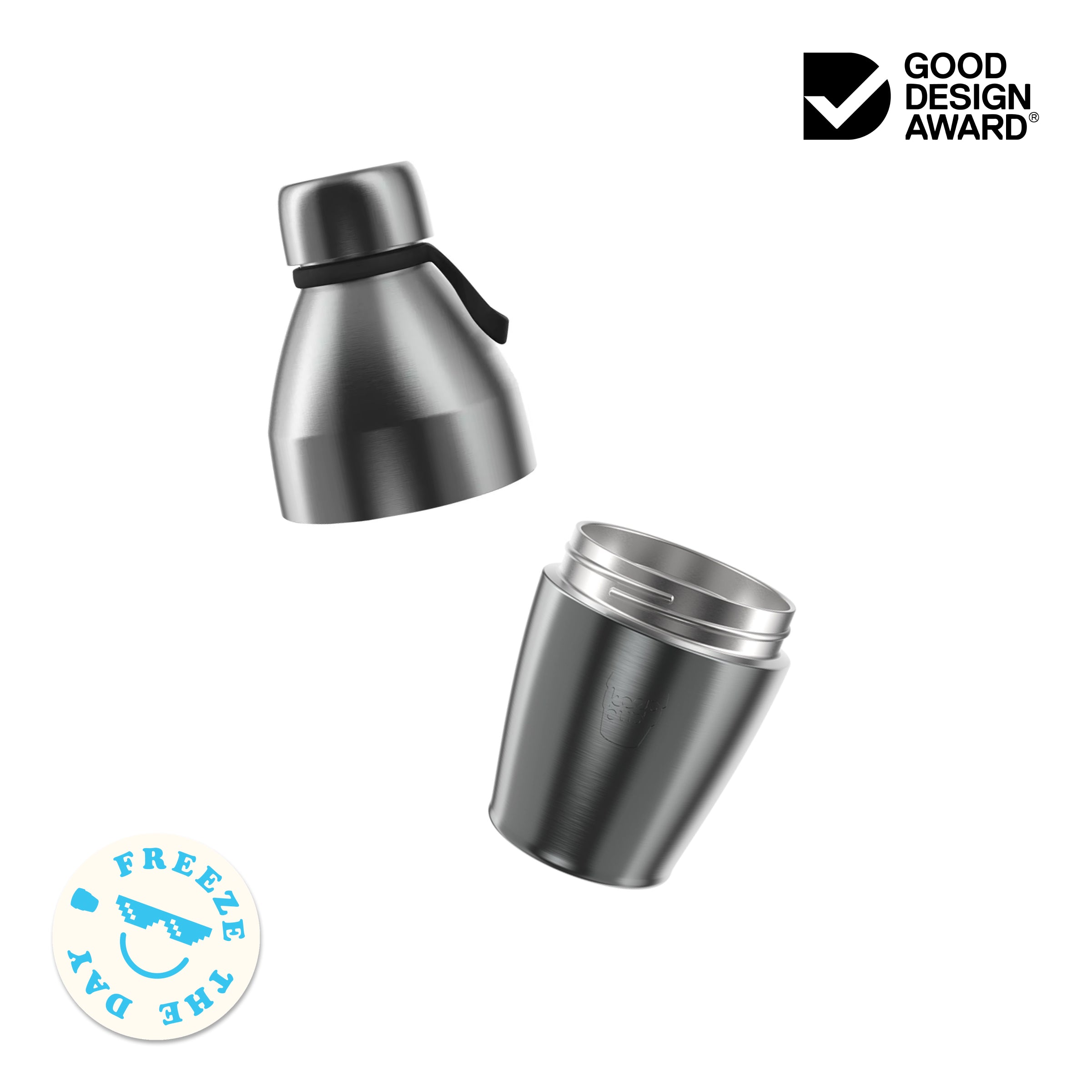 Helix Bottle - S 420ml | White Chrome