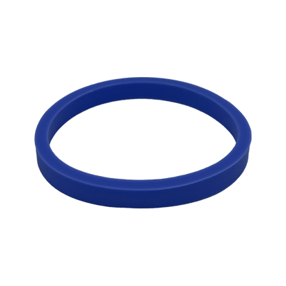 Indigo blue Gasket Helix Light Bottle Lid shown at a slight angle against a white background, displaying the circular silicone seal ring used for KeepCup lids.