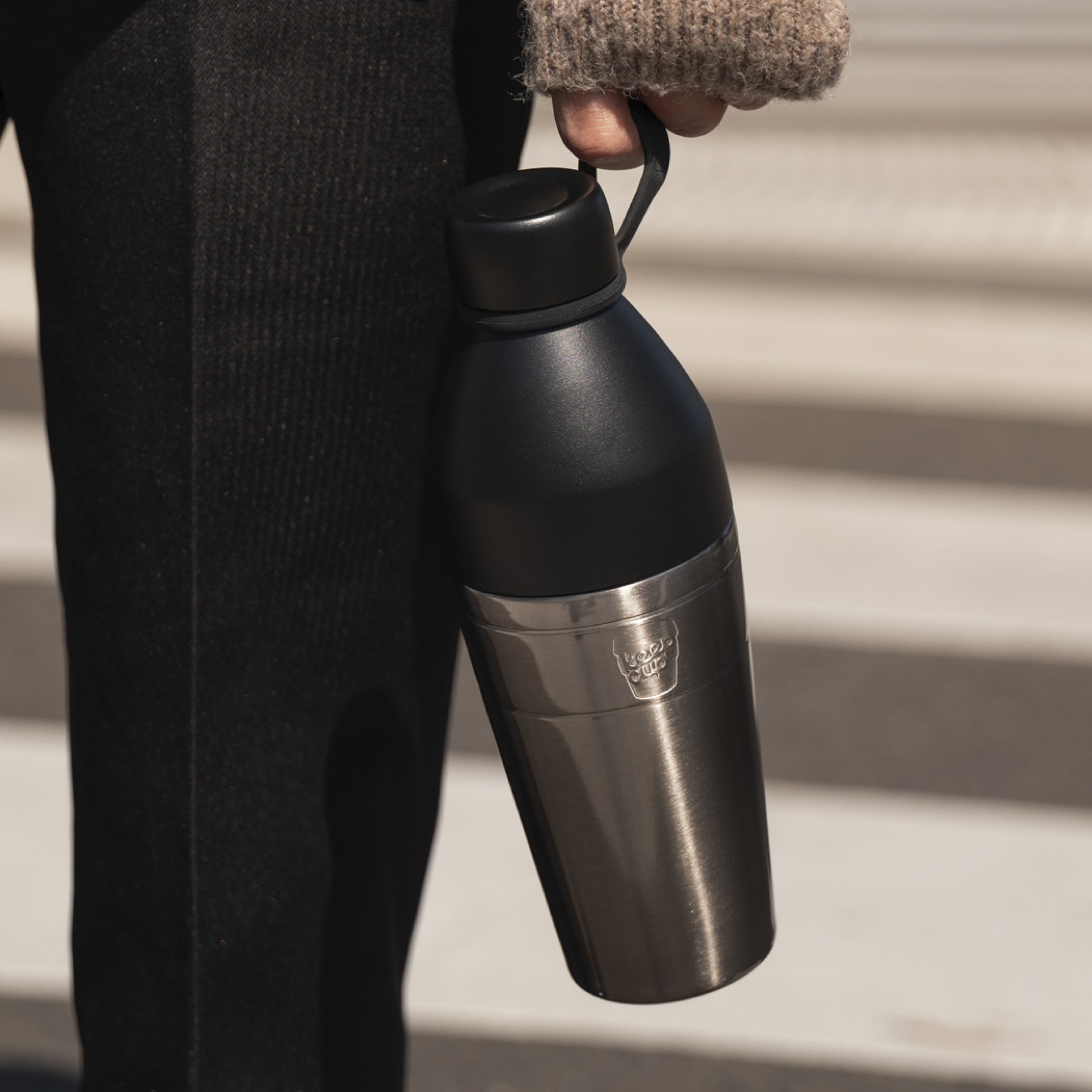 Helix Bottle - L 660ml | Nitro Black