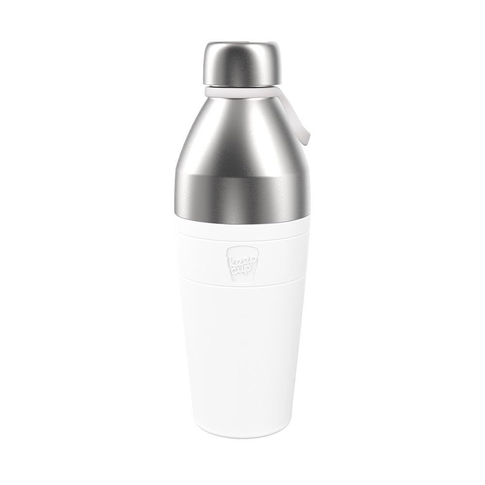 Helix Bottle - L 660ml | White Chrome