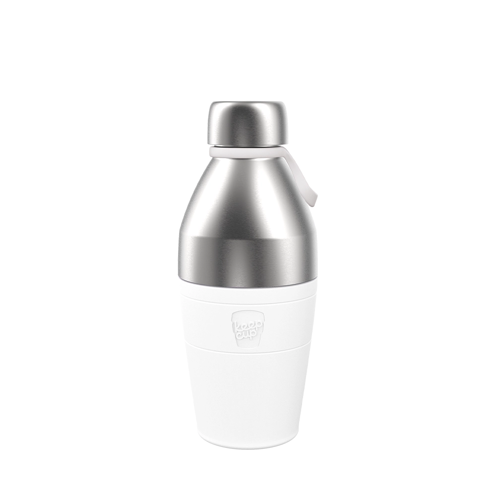 Helix Bottle - M 530ml | White Chrome