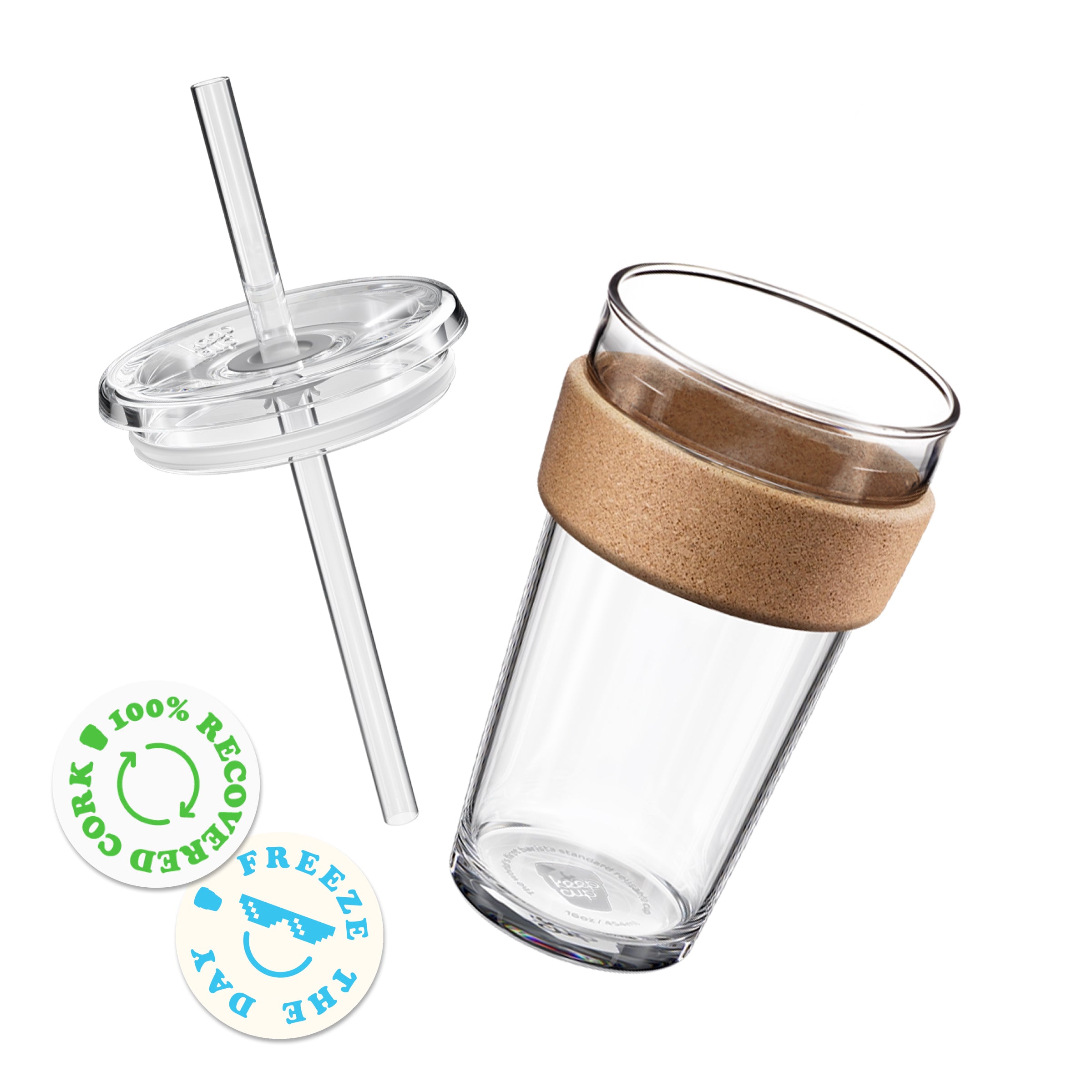 Cold Cup Cork - L 16oz | Boba Straw