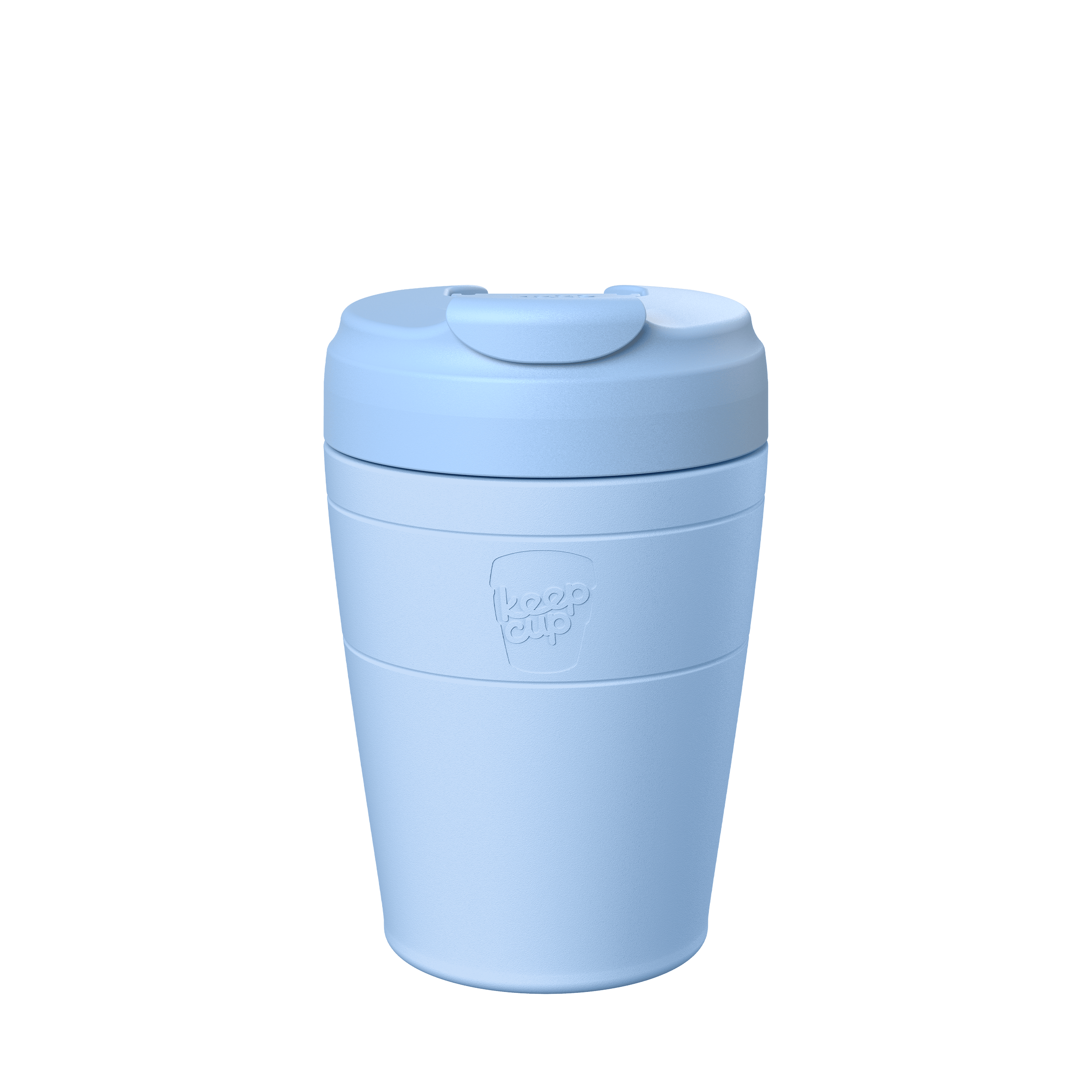 Orchid Commuter travel mug with a KeepCup logo on a transparent background