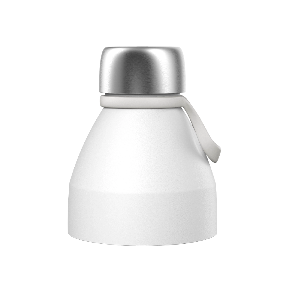 Helix Bottle Lid - Stainless Steel | White